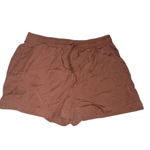 Universal Threads L Rust color shorts with pockets and drawstring 100% lyocell